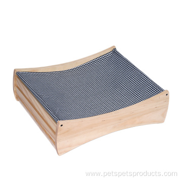 Simple design suppliers wooden pet dog bed